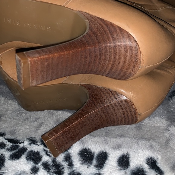 Gianni Bini Camel Leather Knee High Boots — 6 - Picture 5 of 16
